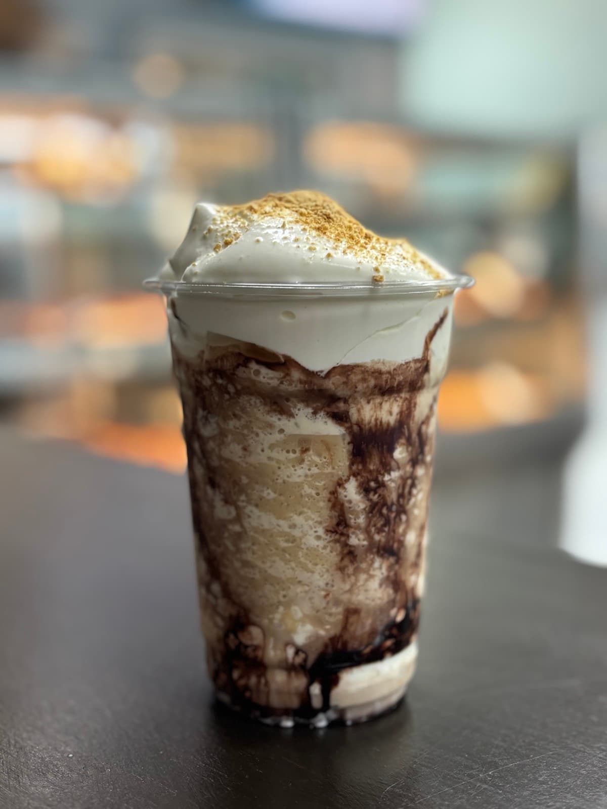 Duffers Frapp — blended frappe with house-made whipped cream