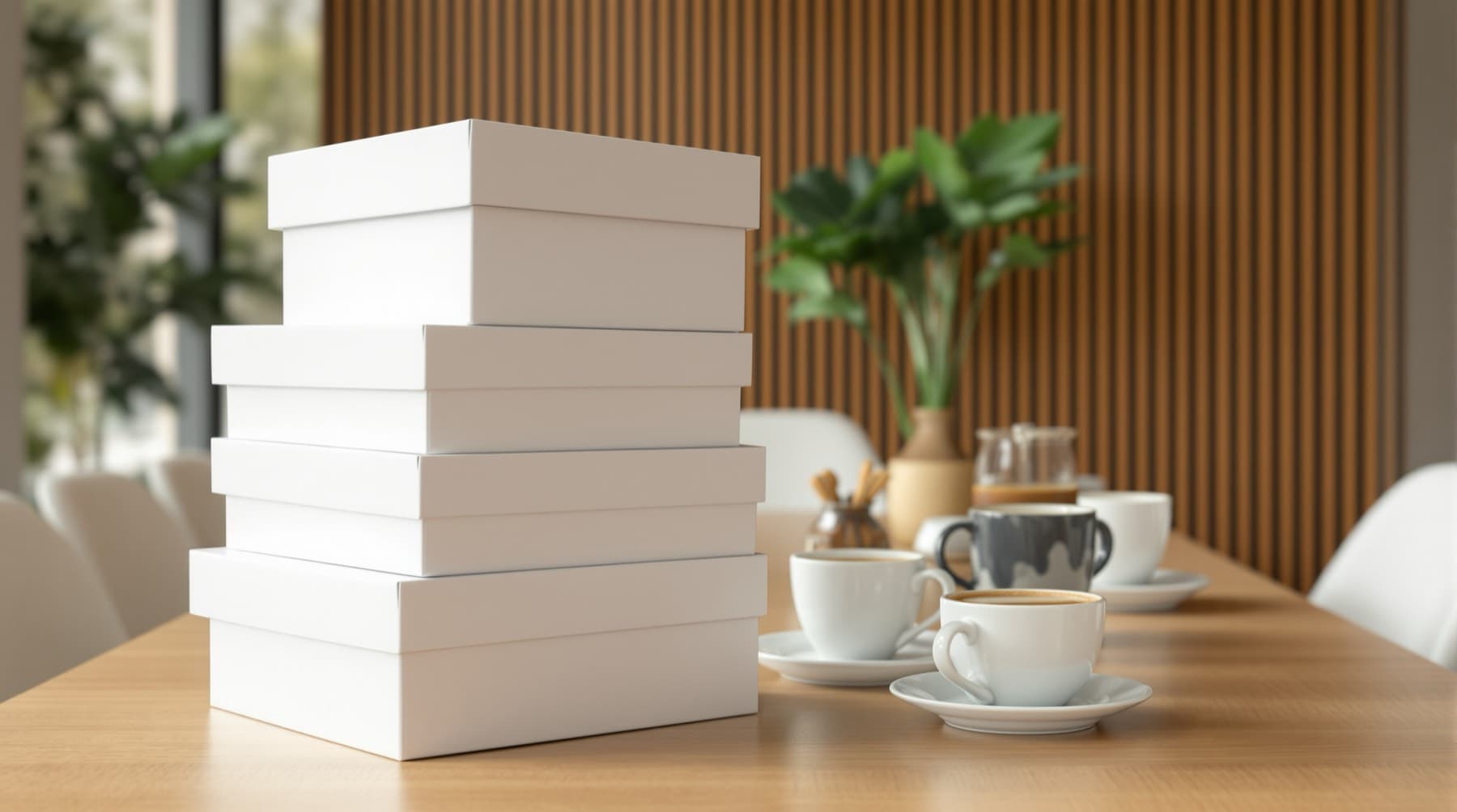 Boxes of donuts ready for office and group catering pickup